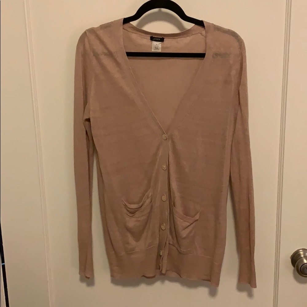 Beige JCrew cardigan